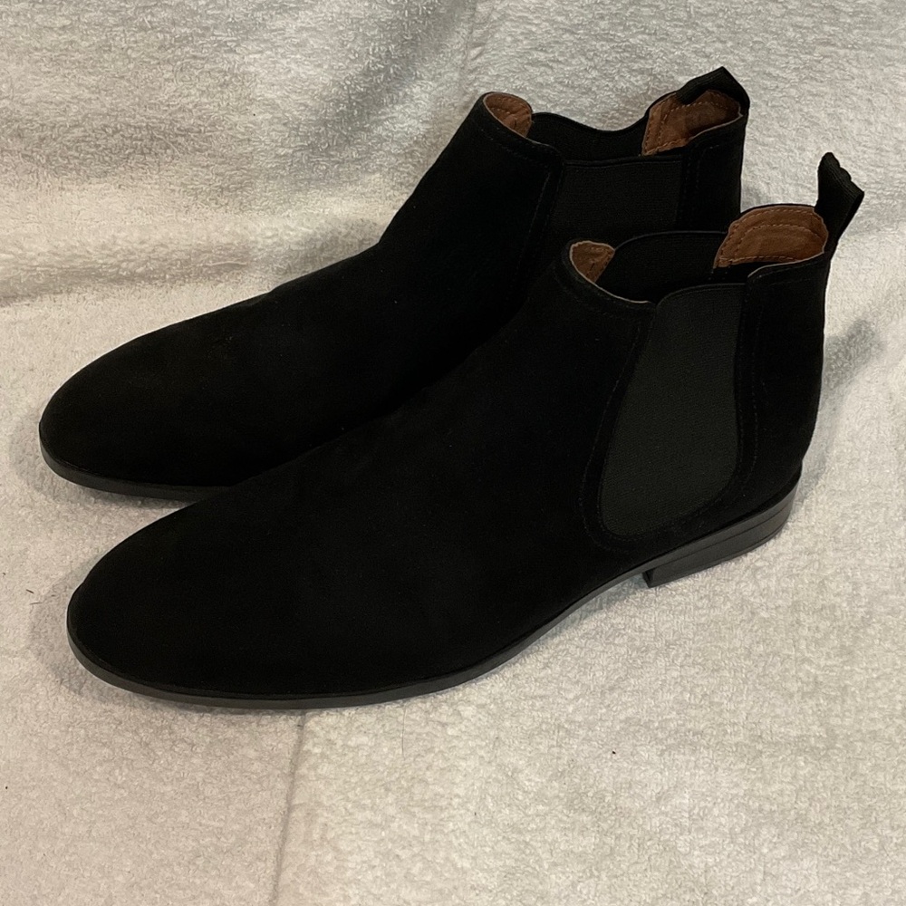 H&M Black Suede Ankle Boots